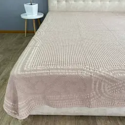 Натуральне муслінове простирадло 200x230 см - дихаюча м'яка бавовняна простинь молочний - мініатюра 4