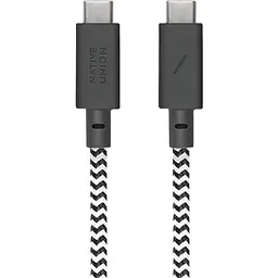 Кабель USB-C to USB-C Native Union Anchor Cable Pro 240W Zebra 3 м (ACABLE-C-ZEB-NP) - мініатюра 2