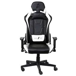 Ігрове крісло 1stPlayer FK2 Black White (FK2-BKWH)