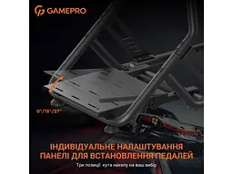 Ігрове крісло кокпіт GamePro RS115 Black - мініатюра 12