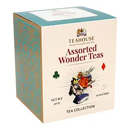 Чай асорті Teahouse Assorted Wonder Teas Аліса у пірамідках 40 г (16 шт. х 2.5 г) - мініатюра 3