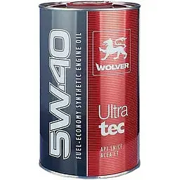 Автомобільна моторна олива WOLVER Ultratec 5W-40 1л