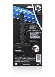 Анальні намиста з вібрацією CalExotics Eclipse Slender Beads 17.8 см (чорний) - мініатюра 8