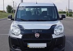Дефлектор капоту мухобійка для Fiat Doblo 2010-2015 Євро Кріплення (Vip Tuning) FR12 - мініатюра 2