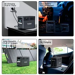 Зарядна станція Choetech BS065-EU-BK / 1800 Вт / 1536 Вт/ч / LiFePO4 (BS065-EU-BK) - мініатюра 4