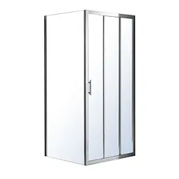 Душова кабіна Eger Lexo 100x80 без піддону 599-811 / 1, прозорий, хром