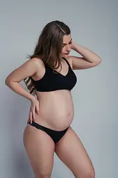 Бюстгальтер - топ для вагітних і годуючих мам Amethyst 85G Мамин Дім Чорний - мініатюра 8