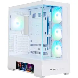 Корпус Zalman P40 DS, білий, Mid Tower, без БЖ, для ATX / Micro ATX / Mini ITX, 1xType-C / 2xUSB 3.0, макс. CPU - 165 мм / VGA -
