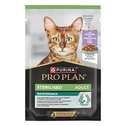 Набір вологий корм для дорослих стерилізованих котів Purina Pro Plan шматочки в желе з індичкою 10 шт х 85 г - мініатюра 4