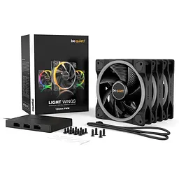 Вентилятор be quiet! Light Wings 120mm PWM 3-Pack Black (BL076) - мініатюра 5
