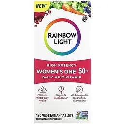 Мультивітаміни для жінок Rainbow Light Women's One 50+, 120 вегетаріанських таблеток - мініатюра 2