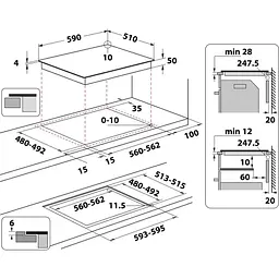 Індукційна варильна поверхня Whirlpool WLB4060CPNE [138084] - мініатюра 4