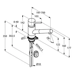 Змішувач для кухні Kludi Scope DN 8 339310575 - мініатюра 3