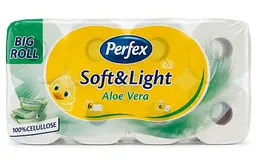 Туалетний папір Perfex soft&light Aloe vera 16 шт