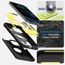 Оригінальний протиударний чохол Spigen Tough Armor MagSafe для Iphone 14 Pro (6.1") Black ACS04985 - мініатюра 3