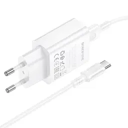 МЗП Borofone BA110A Lemi 7.5W (1USB-A) + кабель USB to Type-C White - мініатюра 5