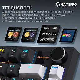 Клавіатура бездротова GamePro Asgard Valhalla Pro Black (MK160B-D-Pro) - мініатюра 6
