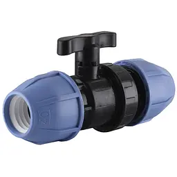 Кран кульовий ПНД Vsplast 40 6001 000007926 - мініатюра 2