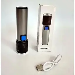 Ліхтар акумуляторний X-Balog BL-K31-T6 Zoom ручний корпус - алюміній - мініатюра 5