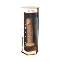 Фалоімітатор Silexd Real Skin Model 2 Size 6" 15.4 см (тілесний) - мініатюра 5