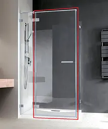 Душові двері Radaway Euphoria KDJ G 60x200 скло, хром, ліва (383612-01L)