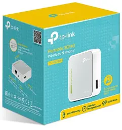 Роутер TP-LINK TL-MR3020, Wi-Fi 802.11n, до 150 Mb/s, 1x10/100 Mb/s, RJ45 10/100Mb/s (Gb), 1 внутрішня антена - мініатюра 3