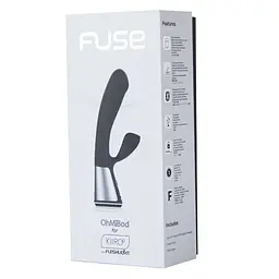 Вібратор-кролик Kiiroo Ohmibod Fuse 18 см чорний - мініатюра 4