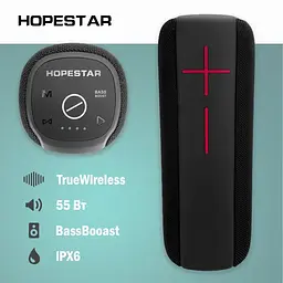 Портативна колонка Hopestar P34 Bluetooth з потужним звуком (43426-P34_1109) - мініатюра 3