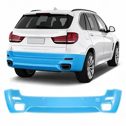 Антигравійна захисна бронеплівка за лекалами для BMW X5 F15 2013-2018 - задній бампер