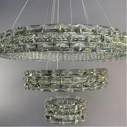 Люстра кільця Linisoln 7896-60*40*20 метал, кришталь LED 80 Вт 120-50 см - мініатюра 3