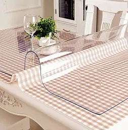 М'яке скло в рулонах Soft Glass Ширина - 1.0м Довжина - 10м (товщина 2.0мм) Прозоре - мініатюра 8