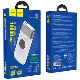 Додаткова батарея Hoco J63 Velocity PD+QC3.0 (10000mAh) White - мініатюра 3