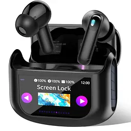 Бездротові навушники, навушники Bluetooth 5.4 Багатофункціональні навушники із сенсорним екраном із 5 режимами еквалайзера, 48H In