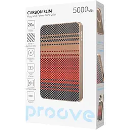 Зовнішній акумулятор Proove Carbon Slim 5000mAh 20W Glowrise (PBCS20010052) [158556] - мініатюра 5