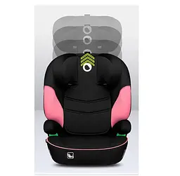 Автокрісло Lionelo Lars I-Size Pink Baby, 15-36 кг, чорне з рожевим (LO-LARS I-SIZE PINK BABY) - мініатюра 7