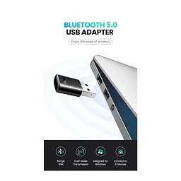 Bluetooth-адаптер Ugreen CM390 USB Bluetooth 5.0 Adapter (80889) - мініатюра 2