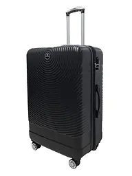 Валіза велика L ABS-пластик Worldline Airtex 652 78×52×34см 128л Чорний - мініатюра 2