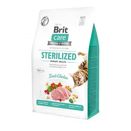 Сухий корм Brit Care Cat GF Sterilized Urinary Health для стерилізованих кішок, з куркою 400 г (арт.171287)