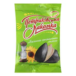 Насіння соняшника Петриківська Лакомка смажене солоне 95 г