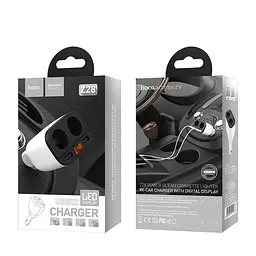 Адаптер автомобільний Hoco Power ocean Z28 2USB, 3.1 A - мініатюра 2