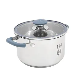 Набір із 3-х каструль Master Chef Krauff 2л, 2.7л, 3.7л + френч-прес - мініатюра 3