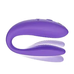 Смарт-вібратор для пар We-Vibe Sync GO Light Purple, тревел-кейс - мініатюра 2