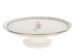Тортівниця Alba ceramics Flower, на ніжці, з кришкою, 30 см, біла (769-038) - мініатюра 2