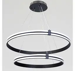 Чорна двоярусна LED люстра MD78099/80+60BK Artlight 184 Вт - мініатюра 2