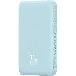 Портативна батарея Baseus Magnetic Mini Wireless Fast Charge 5000 mAh 20W P10022107313-00 Blue - мініатюра 3