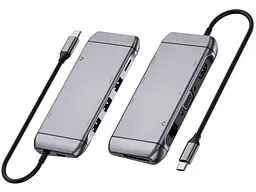 Мультипортовий адаптер REAL-EL CQ-900 Space Grey (EL123110003) - мініатюра 5