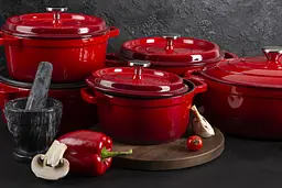 Каструля чавунна Ringel Essen з кришкою 24 см (3.8 л) (RG-2300-24) - мініатюра 9