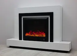 Електричний камін Fireplace Craftsman Tokado White Bluetooth звук потріскування дров (10080122) - мініатюра 7