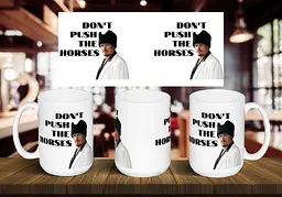 Чашка "Don`t push the horses" 425, Чорна