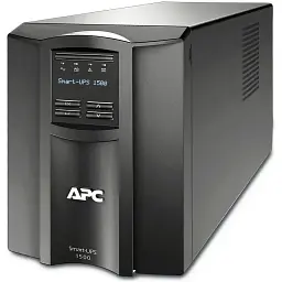 Джерело безперебійного живлення APC Smart-UPS 1500VA LCD Lin.int. AVR 8 х IEC SmartSlot USB RJ-45 метал (SMT 1500I)
